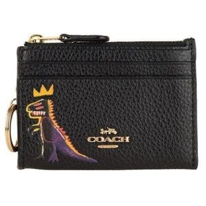 Coach X Jean Michel Basquiat Mini Skinny ID Case Wallet Keychain NWT
